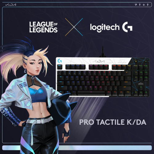 Logitech K/DA  PRO 職業級競技機械式電競鍵盤 LOL 920-010101