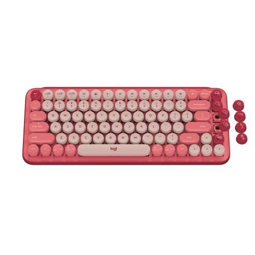 Logitech POP KEYS 無線藍牙機械鍵盤-粉紅色 #920-010579