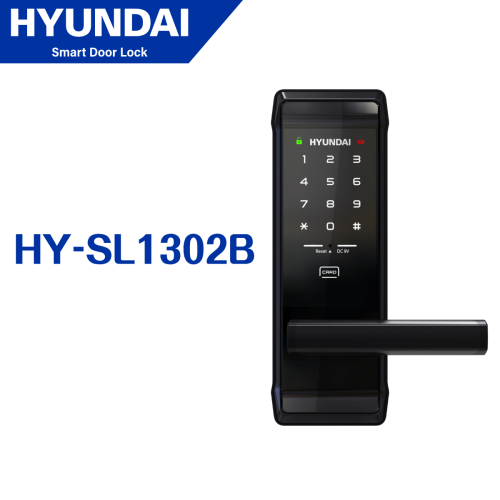 Hyundai 藍牙智能門鎖 - 把手式 HY-SL1302-黑框