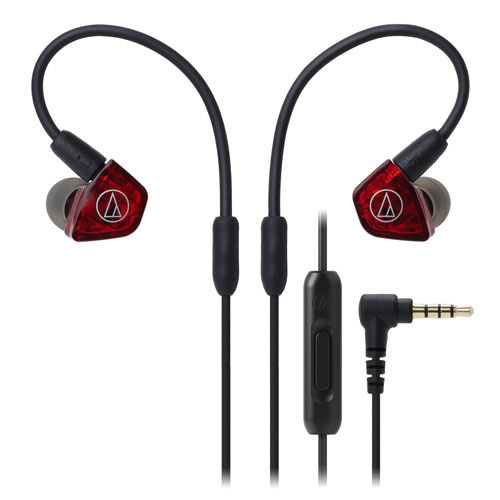 Audio-Technica AT 二重平衡電樞入耳式耳機 專業設計提高音質 - 黑色 (ATH-LS200IS BK)