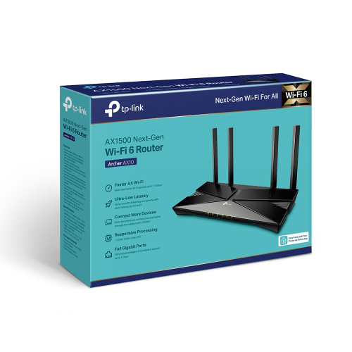 TP-Link - Archer AX10 AX1500雙頻 WiFi6 路由器 / WiFi6 無線路由器/雙頻千兆