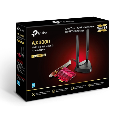 TP-Link - Archer TX3000E AX3000 WiFi6 + 藍牙5.2 PCIe網卡 PCIE網咭