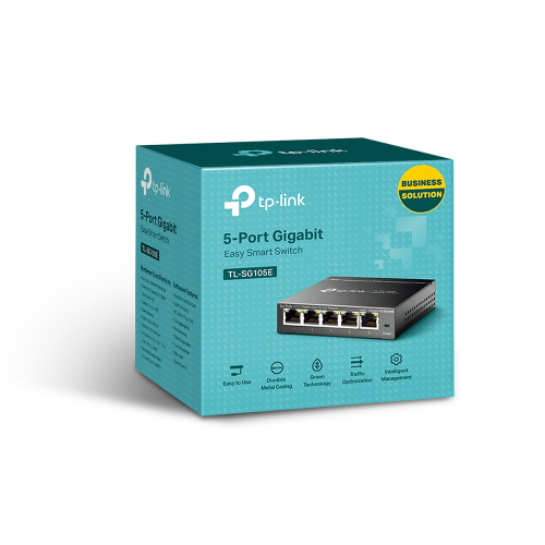 TP-Link - TL-SG105E 5埠 1000 Mbps Gigabit簡單管理型網絡交換機 端口擴展