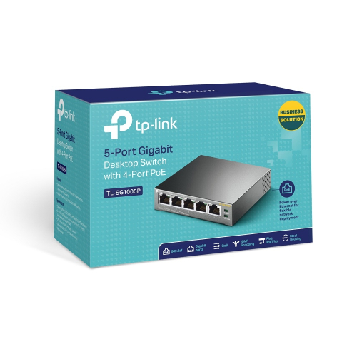 TP-Link - TL-SG1005P 5埠 Gigabit網絡交換機 POE供電 端口擴展 網絡/電力同時傳輸 網絡分線器