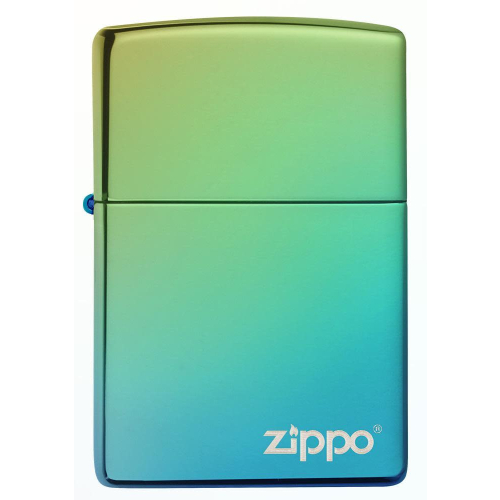 Zippo -【美版】經典高拋光青色 Zippo 標誌設計防風打火機