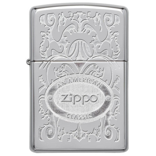 Zippo -【美版】Crown Stamp™ 冠冕-美國經典-鏡面鍍鉻 防風打火機