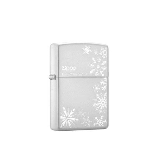 Zippo -【日版】雪花系列-漫天飛舞(銀) 防風打火機