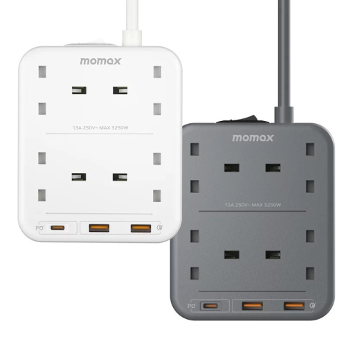 Momax -  ONEPLUG PD20W 2A1C 4位拖板 #US3