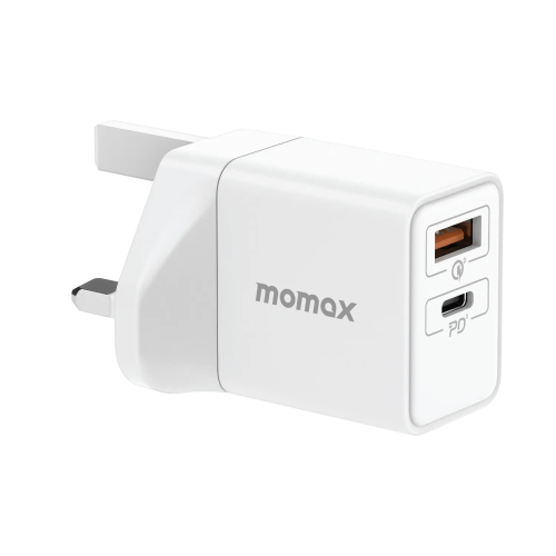 Momax ONEPLUG 25W雙輸出快速充電器 白色 #UM56UKW