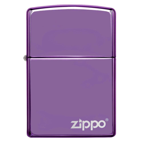 Zippo -【美版】經典高拋光紫色 Zippo 標誌防風打火機