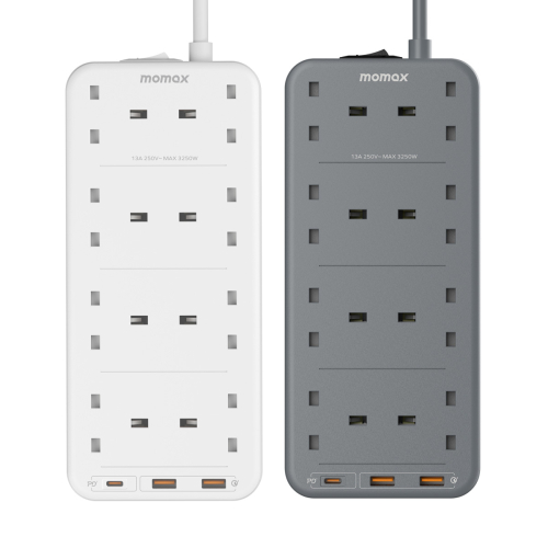 Momax - ONEPLUG PD20W 2A1C 8位防雷拖板 #US5