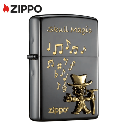 Zippo -【日版】骷髏魔法師-黑色 防風打火機