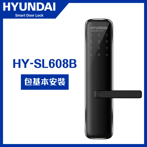 Hyundai 藍牙智能門鎖 - 把手式 (HY-SL608B)