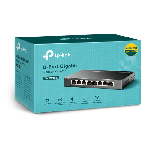 TP-Link - TL-SG108S 8 埠 Gigabit 乙太網路交換機 ︱網絡交換器︱交換機 switch