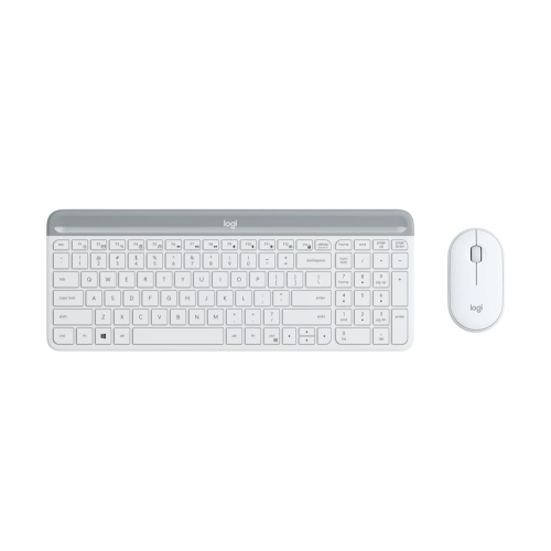 Logitech MK470 超薄無線鍵盤滑鼠組合 (美式英文)-白色 #920-009183