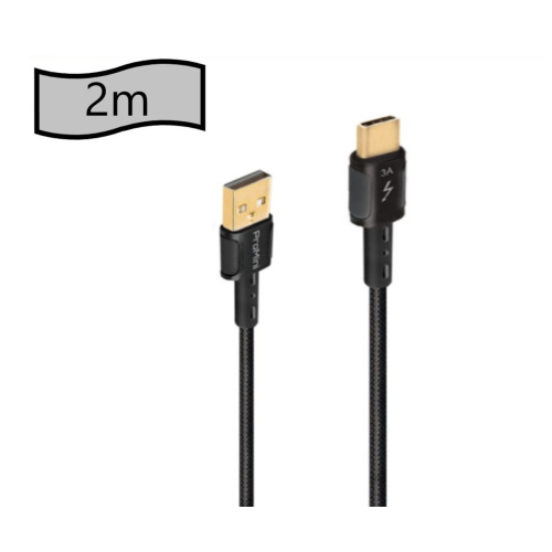 ProMini Type-C to USB 快充銅製數據傳輸線2m