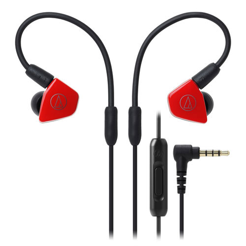 Audio-Technica AT DYNAMIC 入耳式耳塞 隔音降噪 均衡音色 - 紅色 (ATH-LS50IS RD)