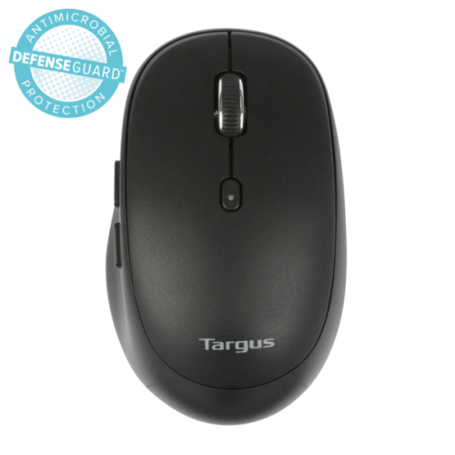 Targus 藍芽  + 2.4Ghz 中型多裝置舒適抗菌無線滑鼠 - 黑 (AMB582AP-51）